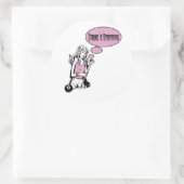 Sticker Rond Girly Cue (Sac)