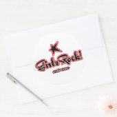 Sticker Rond GirlzRock ! Logo extrême (Enveloppe)