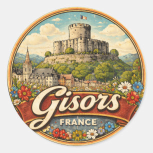 Sticker Rond Gisors France