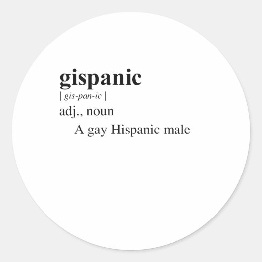STICKER ROND GISPANIQUE (Devant)