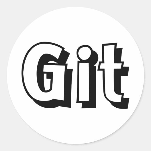 Sticker Rond Git (Devant)