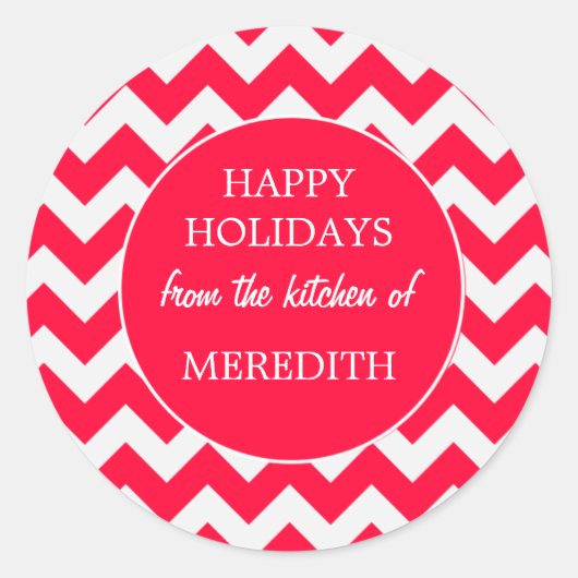 Sticker Rond Gîtes de Noël Cuisine de la (Devant)