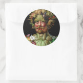 Sticker Rond Giuseppe Arcimboldo - Vertumnus (Sac)