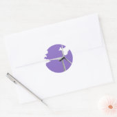 Sticker Rond GKWF violet (Enveloppe)