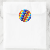 Sticker Rond Glace - Art Fractal (Sac)