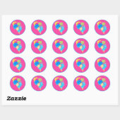 Sticker Rond Glace bébé (Feuille)
