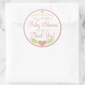 Sticker Rond Glace fraise et amande douche couleur (Sac)