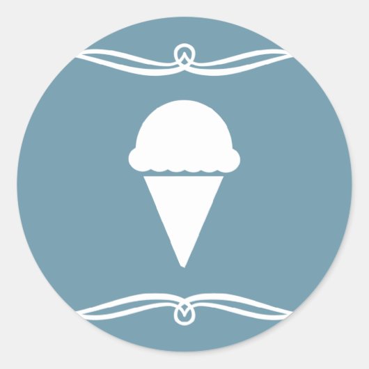 Sticker Rond glace moite (Devant)