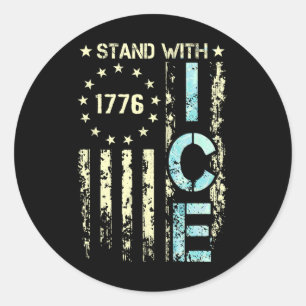 Sticker Rond Glace Profitez D'Une Glace Froid Gl De Déportation