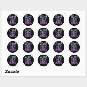 Sticker Rond GLACE Profitez d'une glace froide (Feuille)