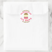 Sticker Rond Glaces napolitaines (Sac)