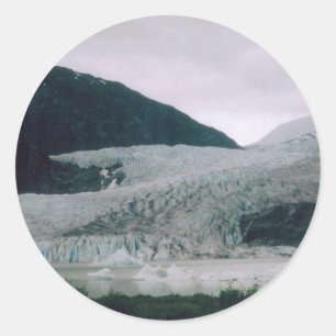 Sticker Rond Glacier de l'Alaska