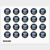 Sticker Rond Glacier Denhall Alaska (Feuille)