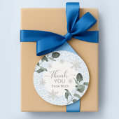 Sticker Rond Glacier Leopard Print Pattern