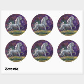 Sticker Rond Glade Unicorn (Feuille)