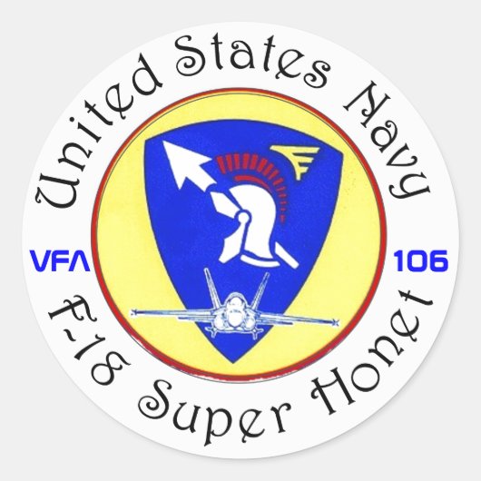 STICKER ROND GLADIATEURS VFA-106 (Devant)