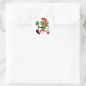 Sticker Rond Gladiator Pizza Slice Italien Brainrot (Sac)