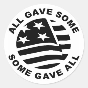 Sticker Rond Glag All Gave Some Some
