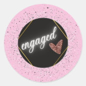 Sticker Rond Glam Pastel engagé (Devant)