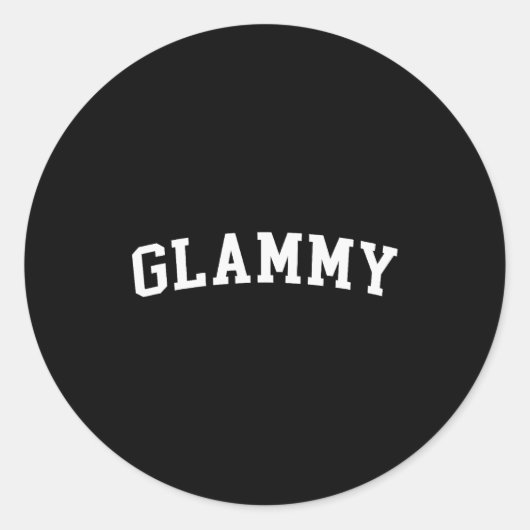 Sticker Rond Glammy (Devant)