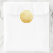 Sticker Rond Glamor Gold Faux Metallic (Sac)