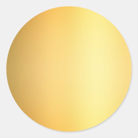 Sticker Rond Glamour Élégant Faux Or Modèle Vierge Glam (Devant)