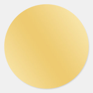Sticker Rond Glamour Faux Gold tendance et élégant
