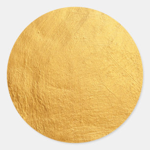 Sticker Rond Glamour Faux Gold tendance et élégant