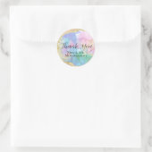Sticker Rond Glamour Opal pierre avec or (Sac)