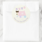 Sticker Rond Glamping Sleepover Party (Sac)