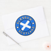 Sticker Rond Glasgow Écosse (Enveloppe)