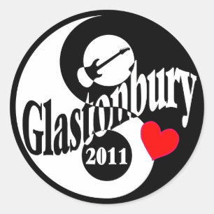 Sticker Rond Glastonbury