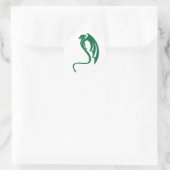 Sticker Rond Glaurung le dragon vert (Sac)