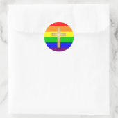 Sticker Rond GLBT Christian Pride (Sac)