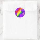 Sticker Rond GLBT Dove (Sac)
