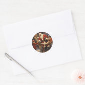 Sticker Rond Glee with Black Père Noël : Joyeux Noël Joie (Enveloppe)