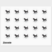 Sticker Rond Glen d'Imaal Terrier (Feuille)