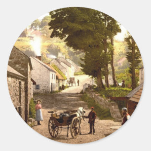 Sticker Rond Glencoe Village_Irlande