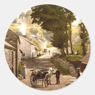 Sticker Rond Glencoe Village_Irlande