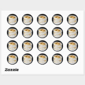 Sticker Rond Glitch Food tagine (Feuille)