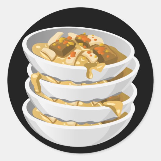 Sticker Rond Glitch Food tagine (Devant)
