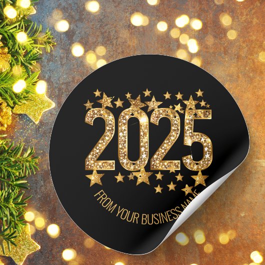 Sticker Rond Glitterie 2025