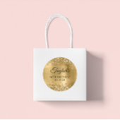 Sticker Rond Glittery Gold Foil 50e anniversaire