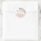 Sticker Rond Glittery gouttes cupcake chef script boulangerie c (Sac)