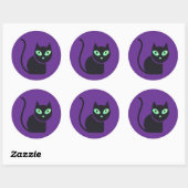 Sticker Rond Glo de minuit (Feuille)