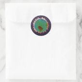Sticker Rond Globe (Sac)