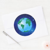 STICKER ROND GLOBE (Enveloppe)
