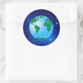 STICKER ROND GLOBE (Sac)