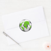 Sticker Rond Globe de football (Enveloppe)