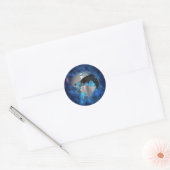 Sticker Rond Globe de la Terre (Enveloppe)
